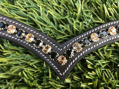 Brown and Gold Pop Browband