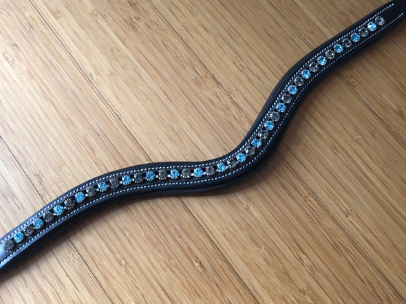 Light blue and grey browband