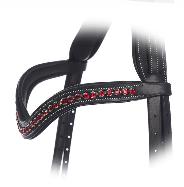 Cherry red crystal browband 🍒