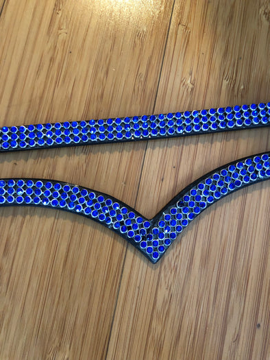 TINY BLUE CRYSTAL BROWBAND