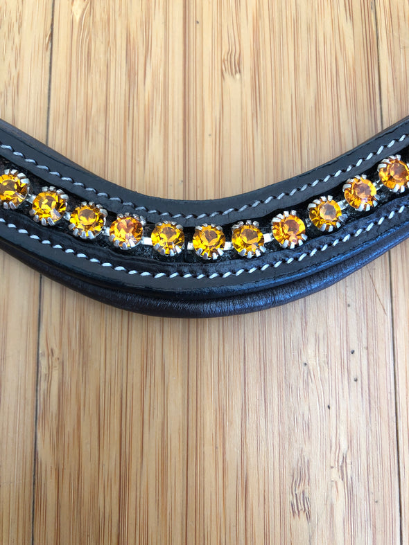 “Fall” 🍁 orange topaz Crystal browband